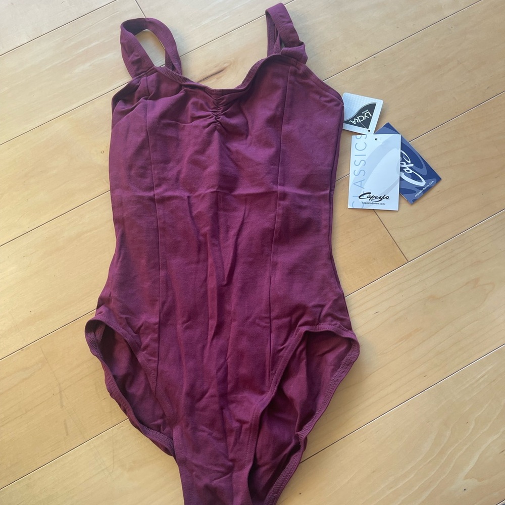 Brand New Capezio Burgundy Girls Leotard